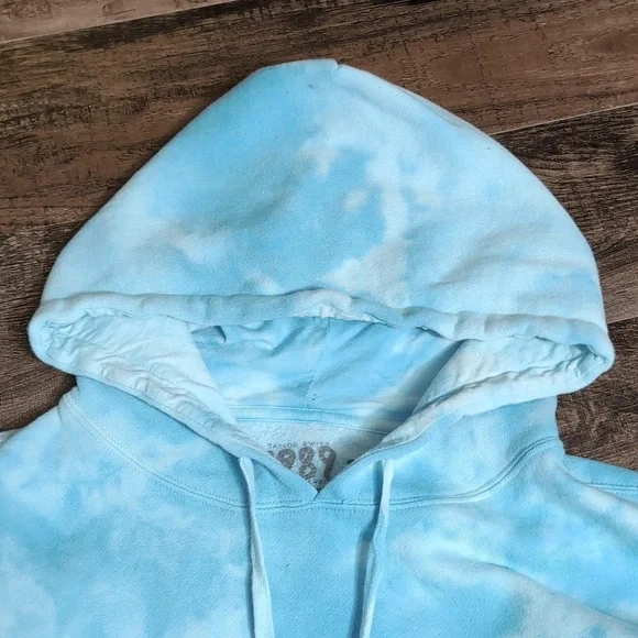 Taylor Swift 1989 (Taylor's Version) Blue Tie Dye Hoodie Sweatshirt No Patch Lrg - Picture 9 of 10